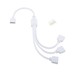 RGB+WW kabel 3-vägs splitter - 12/24V, vit