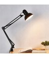 Arkitektlampa Svart bordslampa - 1,1 meter sladd, E27, utan ljuskälla