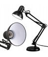 Klassisk svart arkitektlampa - Inkl. fot och bordsklämma, E27-sockel, utan ljuskälla