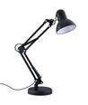 Arkitektlampa Svart bordslampa - 1,1 meter sladd, E27, utan ljuskälla