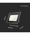 200W LED-strålkastare - Arbetslampa, utomhus
