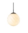 Halo Design - TWIST Pendel Ø25cm E27 Kula Opal - svart