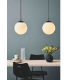 Halo Design - TWIST Pendel Ø25cm E27 Kula Opal - svart