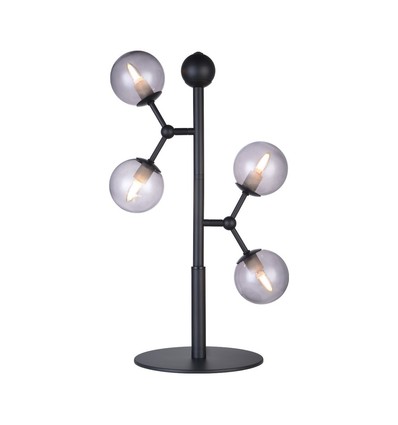 Outlet: Halo Design - Atom Bord svart/rökglas 4XG9