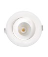 7W Ø10cm Lågprofil downlight dimbar RA93 - Hål: Ø8,3 cm, Mått: Ø10 cm, CCT