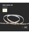 5m 8W/m LED-strip - 12V DC, 60 LED per meter