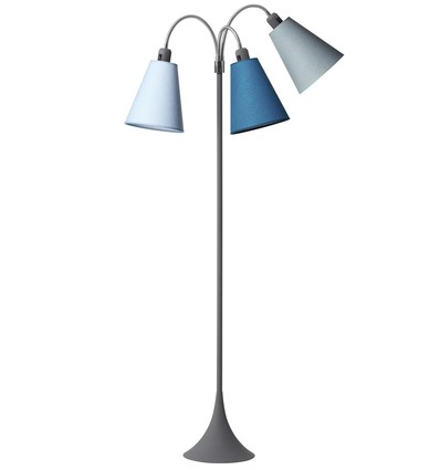 E27 TRAFIK golvlampa, Nielsen Light - Grå - Turkos, ljusblå, petroleum