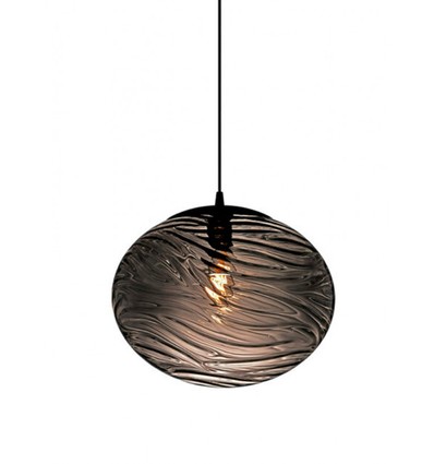 Halo Design - Handmade Pendel Ø38, rökt glas