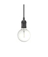 Outlet: Nordlux Avra pendelupphängning, svart/krom, E27