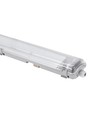 150cm Armatur + 2x LED-lysör T8 - IP65, genomkopplad