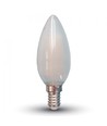 E14 4W LED-kronljus - Filament, frostat glas