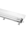 150cm Armatur + 2x LED-lysör T8 - IP65, genomkopplad