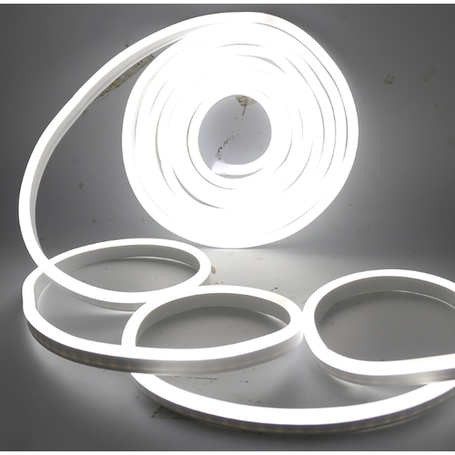 8x16 Kallvit Neon Flex LED 8W per meter - 24V DC, IP67