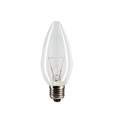 25W glödlampa E27 klar - 260lm, dimbar, B35
