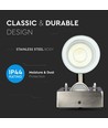 GU10 Vägglampa upp/ner m. sensor - IP44 utomhus, rostfri, utan ljuskälla