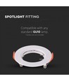 2-pack MR16/GU10 Downlight-kit - Utan ljuskälla, Blank vit, Hål: Ø6,3 cm, Mått: Ø8 cm