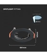 2-pack MR16/GU10 Downlight kit - Utan ljuskälla, svart, Hål: Ø6,3 cm, Mått: Ø8 cm