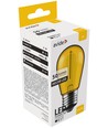 E27 1W LED klotlampa - Gul, koltråd