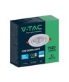 V-Tac 30W LED downlight - Hål: Ø19,5 cm, Mål: Ø22,5 cm, 3,8 cm hög, Samsung LED chip, 230V