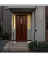 17W LED Cortenfärgad vägglampa - IP65 utomhus, inkl. ljuskälla