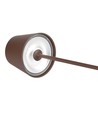 V-Tac uppladdningsbar bordslampa, trådlöst - Cortenfärgad, IP54 utomhus bordslampa, touch dimbar
