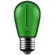 E27 1W LED klotlampa i grönt med kolfibertråd