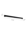 120cm Armatur - För 1x 120cm LED-lysör, svart