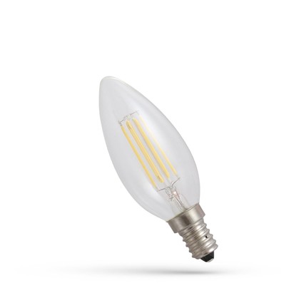 E14 5,5W dimbar LED-kronljuslampa - C35, filament