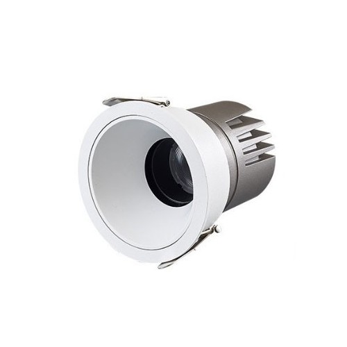 11W Ø8,4cm infälld spotlight dimbar RA92 - Hål: Ø7,5 cm, Mått: Ø8,4 cm, Vit kant