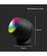 Smart Home-lampa med RGB+WW - Svart, Tuya/Smart Life, kompatibel med Google Home, Alexa och smartphones