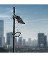 30W Solcellsstrålkastare LED - IP65, Svart, inkl. solcell, fjärrkontroll, inbyggt batteri