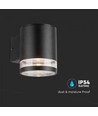 0,55W Solcellsvägglampa LED - IP54, svart