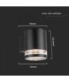 0,55W Solcellsvägglampa LED - IP54, svart