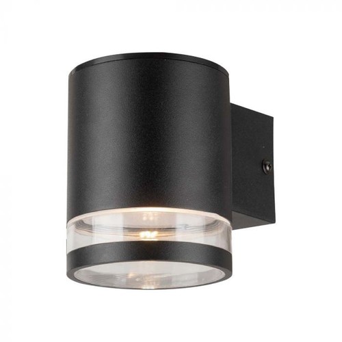 0,55W Solcellsvägglampa LED - IP54, svart