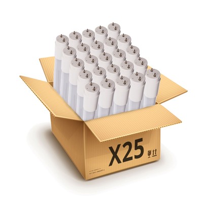 25x 150cm / 20W LED-lysör - Glas