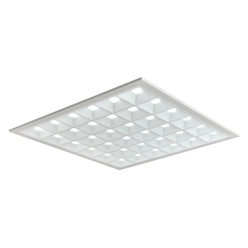 60x60 LED-panel Gitter, 36W - Höjd:35mm, 110lm/w, UGR16, RA90, Philips driver, flicker free, vit kant