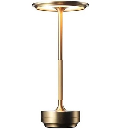 Laddningsbar LED-bordslampa med justerbar färg - Guld, touch-dimbar, IP20