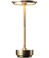 Laddningsbar LED-bordslampa med justerbar färg - Guld, touch-dimbar, IP20