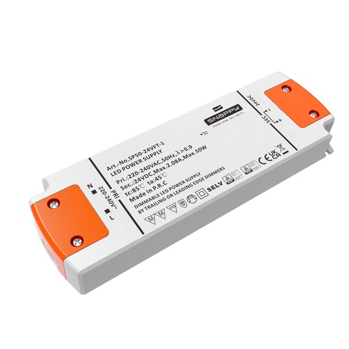 Snappy 50W / 24V DC dimbar strömförsörjning - 2.08A, IP20 inomhus