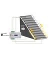 2x5m 12W Trapp LED COB stripset - 24V DC, IP20, med sensor