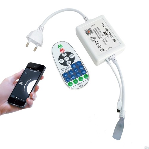 230V WiFi Smart Home dimmer - Inkl. ändstycke, till 230V Neon COB, minnesfunktion,  max 50 m