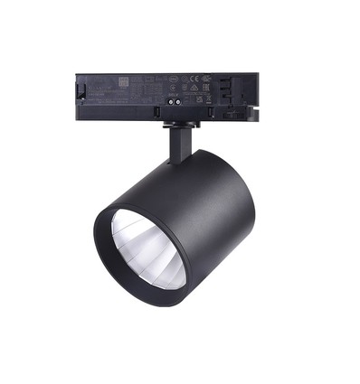 LEDlife sort skenaspotlight 30W - CASAMBI dimbar, RA90, 170lm/w, 3-fas