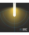 E14 4W LED-lampa - T20, Koltråd