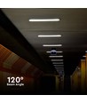 120cm 36W vattentät komplett LED-armatur, genomkopplad - IP65