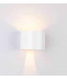 5W LED vägglampa - IP65 utomhus, Rund, Vit, Justerbar spridning, Inkl. ljuskälla