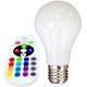 E27 6W LED-lampa - Med RF-fjärrkontroll, RGB