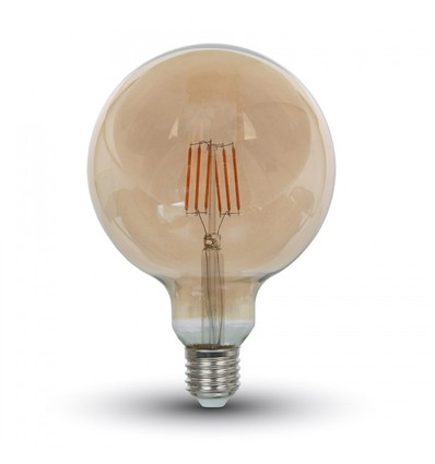 E27 6W LED globelampa - Koltråd, Ø12,5 cm, Extra varmvit, 2200K