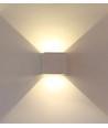 5W LED vägglampa - IP65 utomhus, vit, fyrkantig, justerbar spridning, inkl. ljuskälla