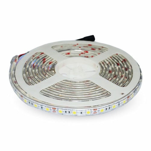 5m 11W/m stänkskyddad LED-strip - 12V DC, IP65, 60 LED per meter