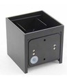 5W LED vägglampa - IP65 utomhus, fyrkantig, grå, justerbar spridning, inkl. ljuskälla